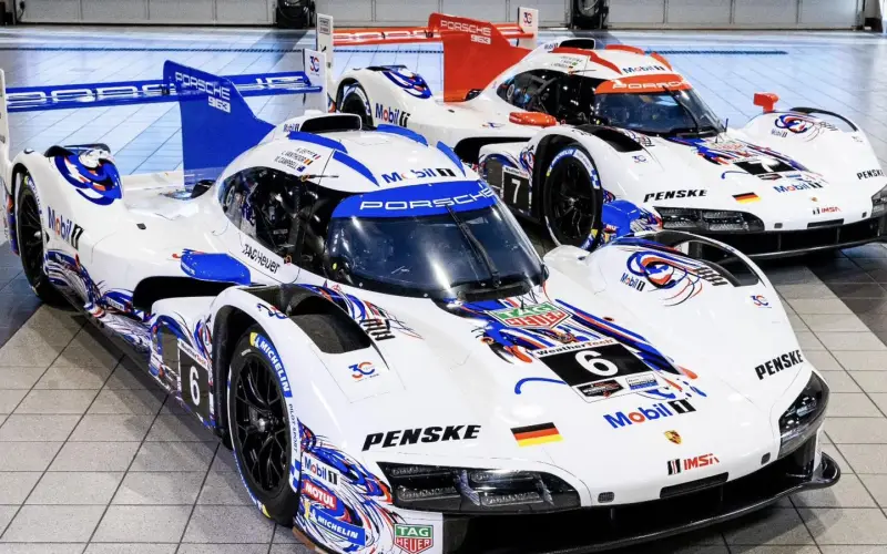 Porsche Penske con livery Mobil 1 en 12 Horas de Sebring