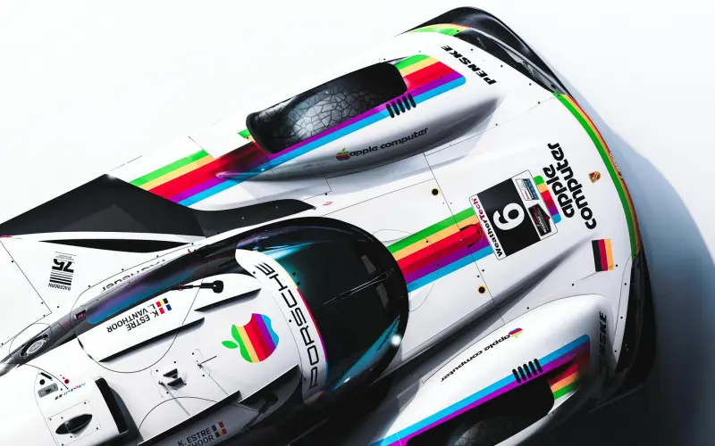 Porsche 963 vuelve a los colores Apple de 1980 en Laguna Seca