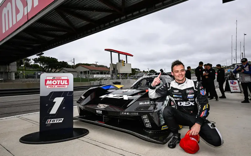 Hawksworth empata récord de poles en IMSA con Laguna Seca