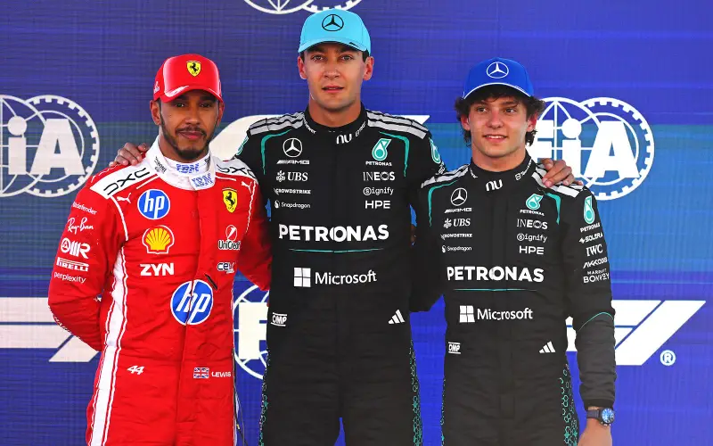 Russell logra pole en Barcelona, Hamilton segundo y Leclerc choca