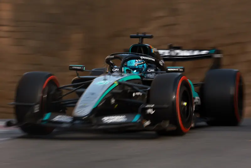 Russell saldrá primero en el Gran Premio de Azerbaiyán de Formula 1